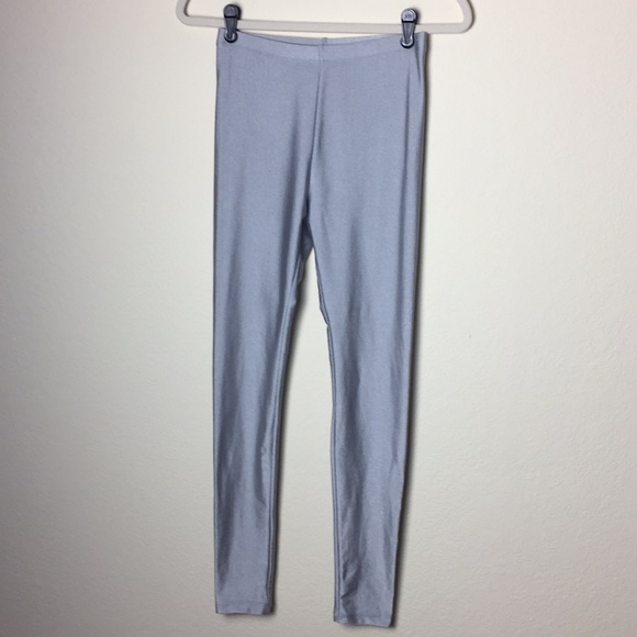 Forever 21 Silver Leggings - Picture 1 of 6